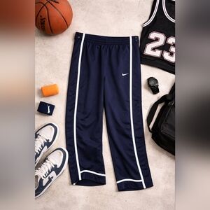 Nike Dryfit Snap Tearaway Navy Blue Basketball Pants. Mens Sz Large